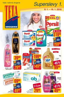 akční leták Teta drogerie 8.1.2016-16.1.2016