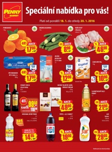 akční leták Penny Market 18.1.2016-20.1.2016
