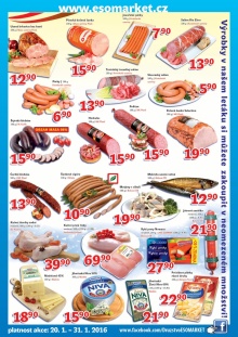 akční leták ESO MARKET 20.1.2016-31.1.2016