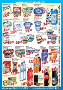 akční leták ESO MARKET 20.1.2016-31.1.2016