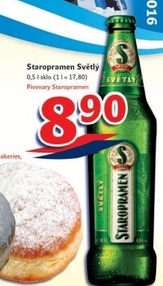 Pivo svetle vycepni 10 staropramen