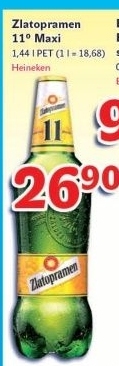 Pivo svetly lezak 11 zlatopramen