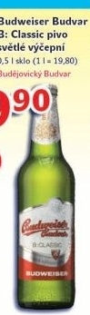Pivo svetle vycepni b classic budweiser budvar