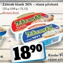 Syr termizovany zalesak milki