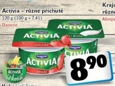 Jogurt ochuceny activia danone