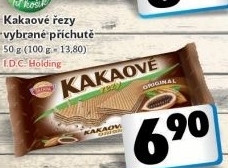 Oplatky kakaove rezy sedita