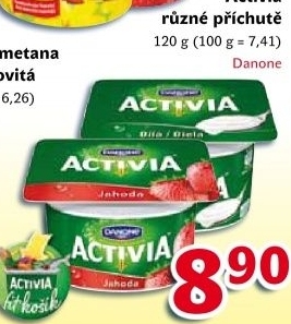 Jogurt ochuceny activia danone