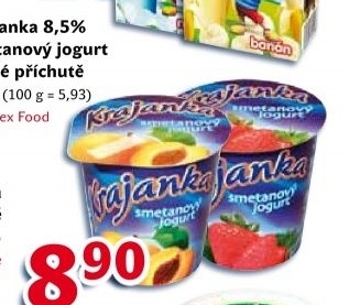 Jogurt smetanovy ochuceny krajanka