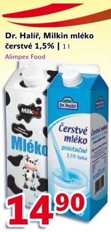 Mleko cerstve dr halir 1 5 polotucne