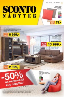 akční leták Sconto nábytek 20.1.2016-9.2.2016