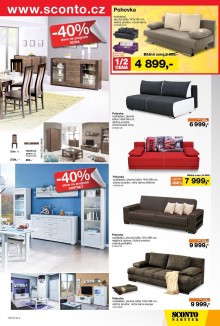 akční leták Sconto nábytek 20.1.2016-9.2.2016