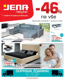 akční leták Jena nábytek 20.1.2016-9.2.2016