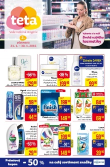 akční leták Teta drogerie 21.1.2016-30.1.2016