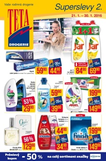 akční leták Teta drogerie 21.1.2016-30.1.2016