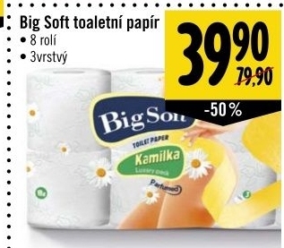 Toaletni papir 3vrstvy big soft