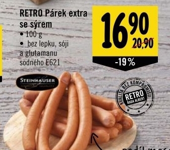 Parky extra se syrem albert retro