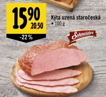 Kyta staroceska zlata uzena schneider
