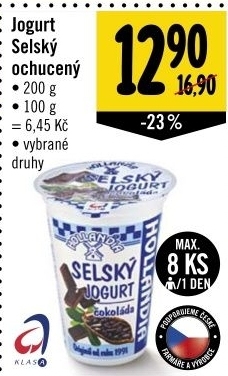 Ochuceny jogurt selsky hollandia