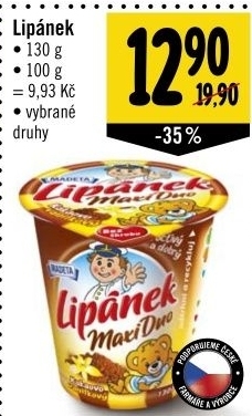 Dezert lipanek madeta