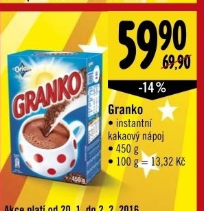 Kakao instantni granko orion