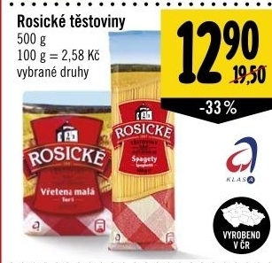 Testoviny bezvajecne rosicke