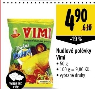 Instantni polevka nudlova vimi