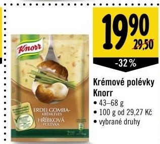 Polevka kremova knorr