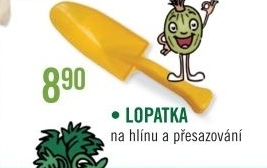Lopatka na hlinu a presazovani
