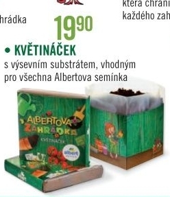 Kvetinacek s vysevnim substratem albert