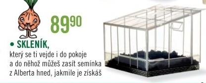 Sklenik na seminka albert