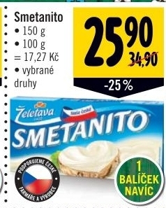 Syr taveny smetanito zeletava