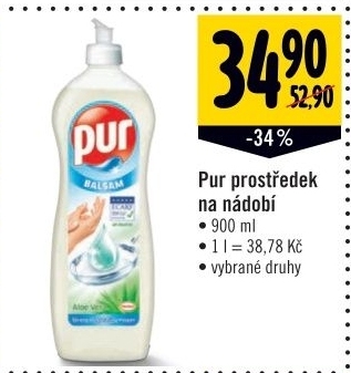 Prostredek na nadobi pur