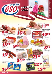 akční leták ESO MARKET 3.2.2016-14.2.2016