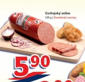 Salam gothaj kostelecke uzeniny
