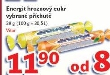 Bonbony z hroznoveho cukru energit