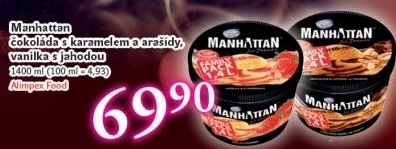 Zmrzlina v kelimku manhattan nestle