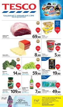 akční leták Tesco 3.2.2016-9.2.2016