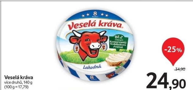 Syr taveny vesela krava