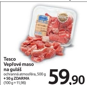 Maso na gulas veprove tesco