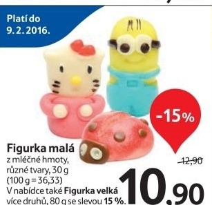 Figurky z mlecne hmoty