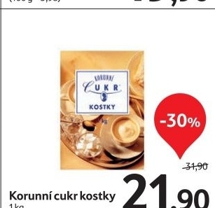 Kostkovy cukr korunni
