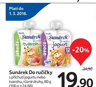 Ovocne pyre s jogurtem do rucicky sunarek