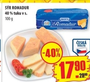 Syr romadur madeta