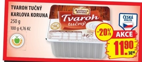 Tvaroh tucny karlova koruna