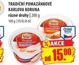 Tradicni pomazankove ochucene karlova koruna