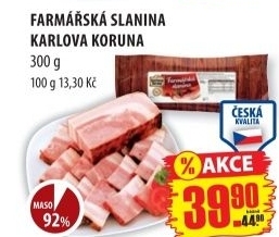 Slanina farmarska karlova koruna