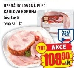 Plec uzena rolovana karlova koruna
