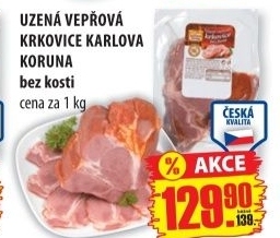 Krkovice veprova uzena bez kosti karlova koruna