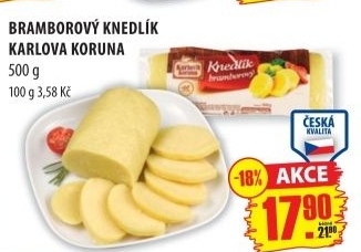 Knedlik bramborovy karlova koruna