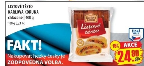 Testo listove karlova koruna
